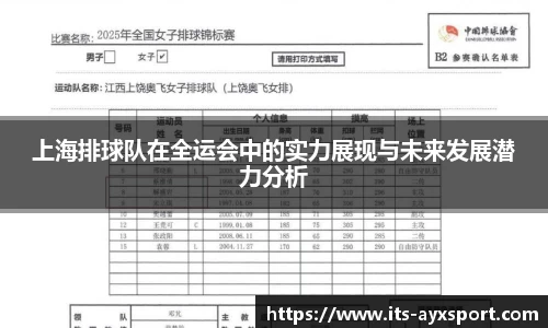 上海排球队在全运会中的实力展现与未来发展潜力分析